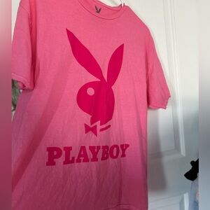 PLAYBOY Bold Pink graphic Tee Large